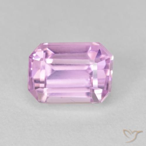 2.69ct Naturel Violet clair Kunzite, Taille émeraude, VVS-VS