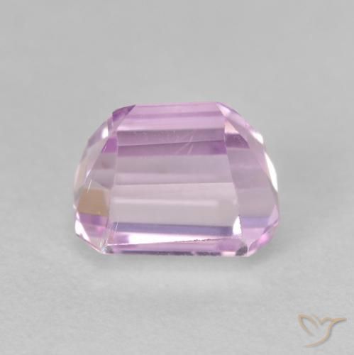 Kunzite Violet clair naturelle Octogone / coupe Émeraude, 2.69 ct, VVS-VS