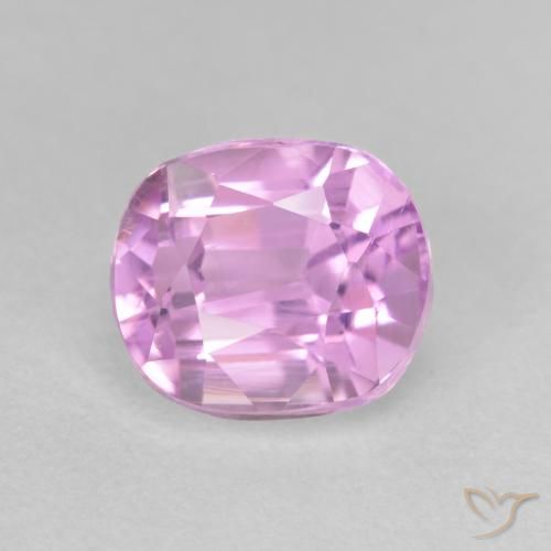 2.59ct Naturel Violet raisin très clair Kunzite, Coussin, VVS-VS