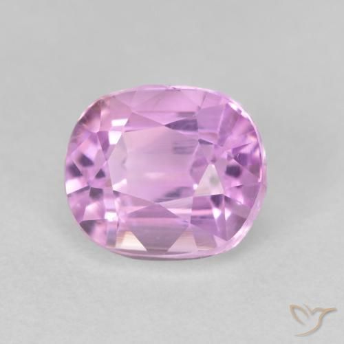 Kunzite Violet raisin très clair naturelle Coussin, 2.59 ct, VVS-VS