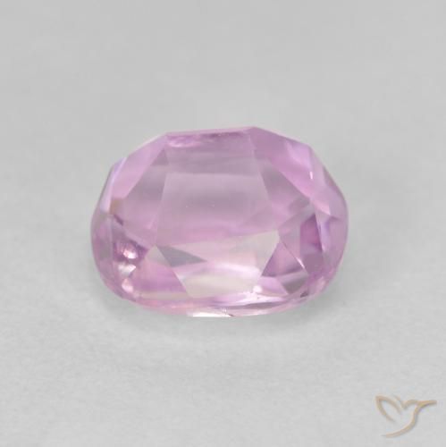 Kunzite Violet raisin très clair naturelle Coussin, 2.59 ct, VVS-VS
