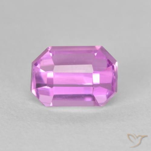 1.91ct Naturel Pourpre violet rosâtre Kunzite, Taille émeraude, VVS-VS