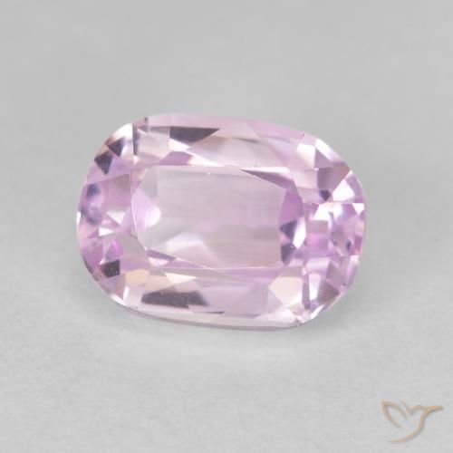 Kunzite Rose pourpre léger naturelle Coussin, 3.67 ct, VVS-VS