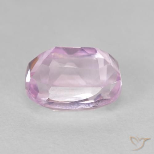 Kunzite Rose pourpre léger naturelle Coussin, 3.67 ct, VVS-VS