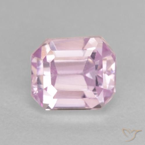 1.83ct Naturel Pourpre violet rosâtre Kunzite, Taille émeraude, VVS-VS