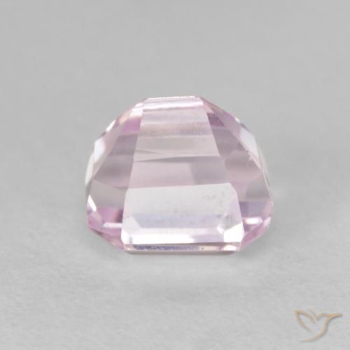 Kunzite Pourpre violet rosâtre naturelle Octogone / coupe Émeraude, 1.83 ct, VVS-VS
