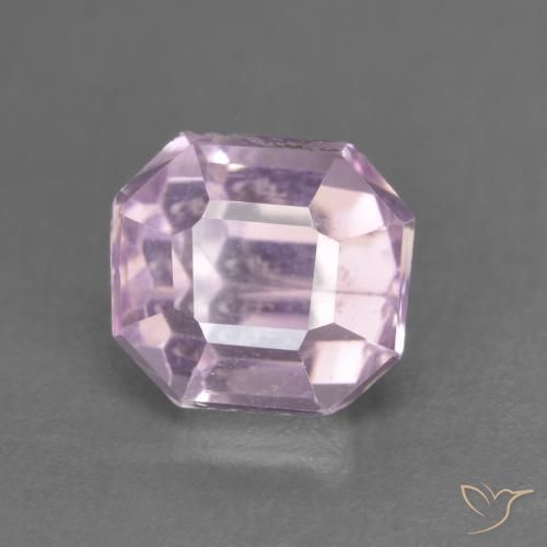 1.59ct Naturel Rose royal très clair Kunzite, Taille émeraude, VS-SI