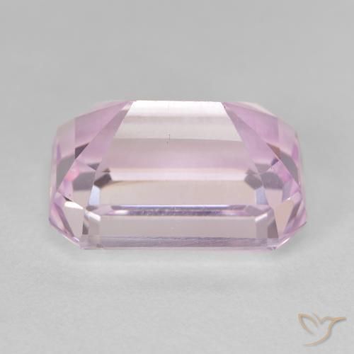 Kunzite Rose moyen naturelle Octogone / coupe Émeraude, 12.89 ct, VVS-VS
