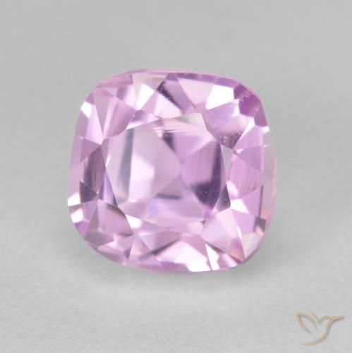 Kunzite Ton rose cerise naturelle Coussin, 4.25 ct, VS
