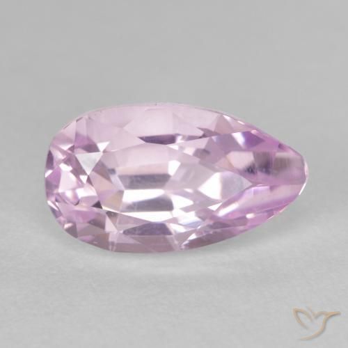 3.26ct Naturel Rose très clair Kunzite, En forme de poire, VS