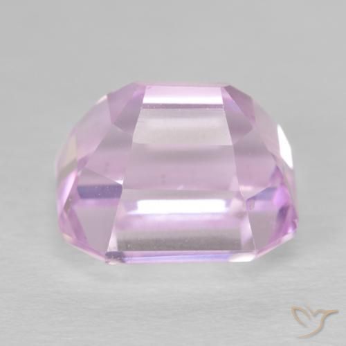 Kunzite Rose clair naturelle Octogone / coupe Émeraude, 6.71 ct, VVS