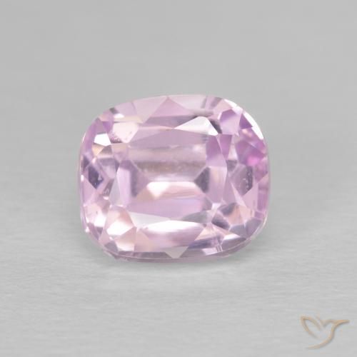 Kunzite Rose très clair naturelle Coussin, 3.68 ct, VVS-VS
