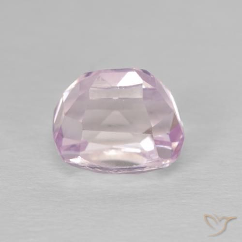 Kunzite Rose très clair naturelle Coussin, 3.68 ct, VVS-VS