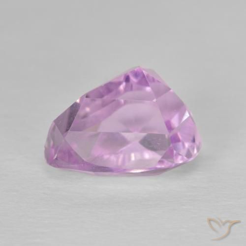 Kunzite Rose pourpre royal naturelle En forme de poire, 4.83 ct, VVS