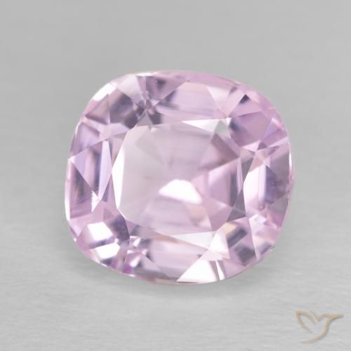Kunzite Rose très clair naturelle Coussin, 4.69 ct, VVS