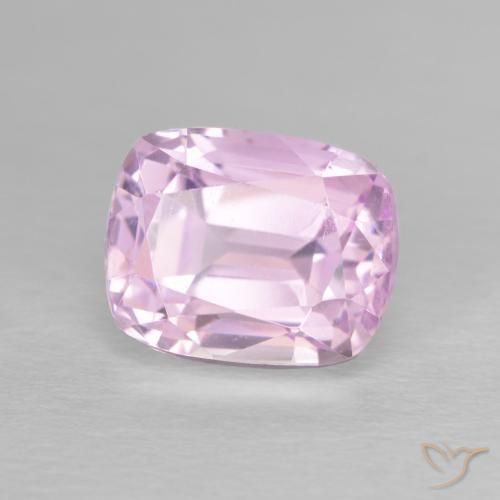 Kunzite Ton rose cerise naturelle Coussin, 4.25 ct, VVS