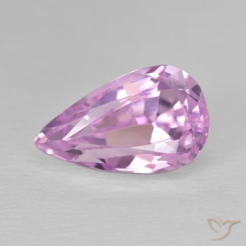 5.64ct Naturel Rose Pourpre Kunzite, En forme de poire, VVS