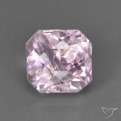 Kunzite Rose lavande très clair naturelle Octogone / coupe Émeraude, 1.99 ct, VS