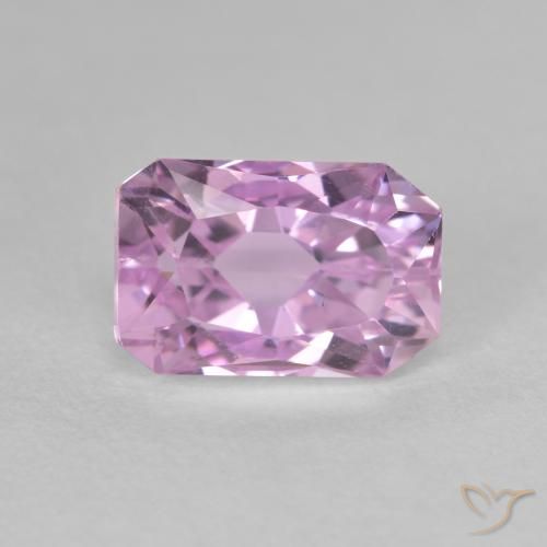 2.97ct Naturel Pourpre violet rosâtre Kunzite, Taille émeraude, VS