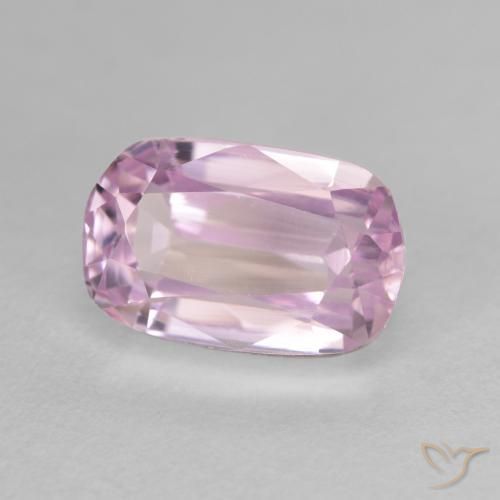 Kunzite Pourpre moyen naturelle Coussin, 4.65 ct, VVS-VS