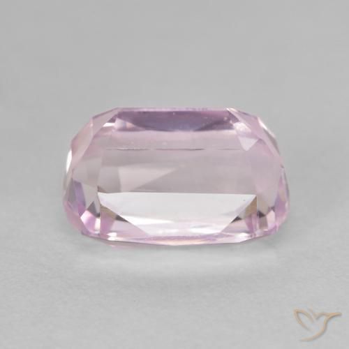 Kunzite Pourpre moyen naturelle Coussin, 4.65 ct, VVS-VS