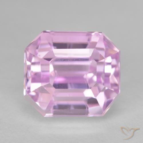 12.31ct Naturel Violet clair Kunzite, Taille émeraude, VVS-VS