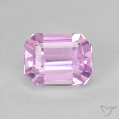 2.01ct Naturel Pourpre violet rosâtre léger Kunzite, Taille émeraude, VS
