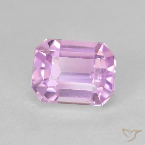 Kunzite Pourpre violet rosâtre léger naturelle Octogone / coupe Émeraude, 2.01 ct, VS