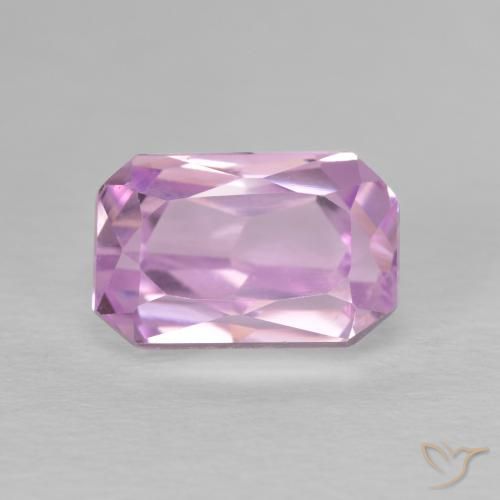3.64ct Naturel Ton rose cerise Kunzite, Taille émeraude, VVS