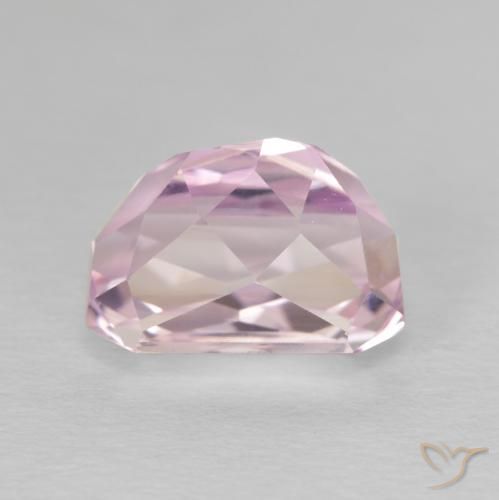 Kunzite Rose pourpre royal très clair naturelle Octogone / coupe Émeraude, 5.46 ct, VVS-VS
