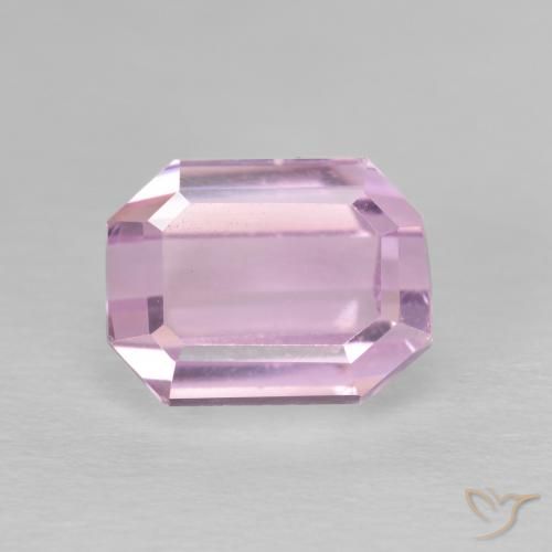 4.02ct Naturel Ton rose cerise Kunzite, Taille émeraude, VVS-VS