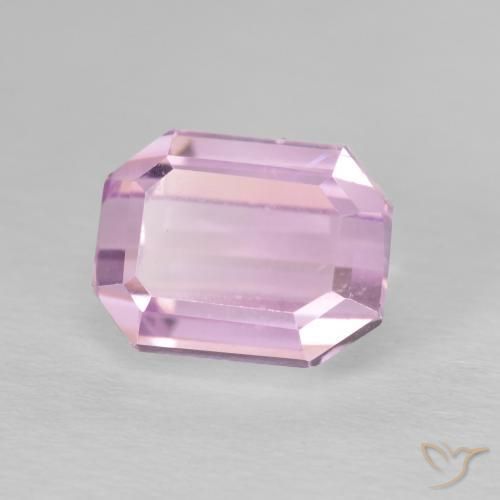 Kunzite Ton rose cerise naturelle Octogone / coupe Émeraude, 4.02 ct, VVS-VS