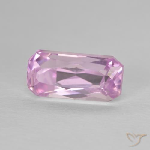Kunzite Rose très clair naturelle Octogone / coupe Émeraude, 3.53 ct, VVS-VS