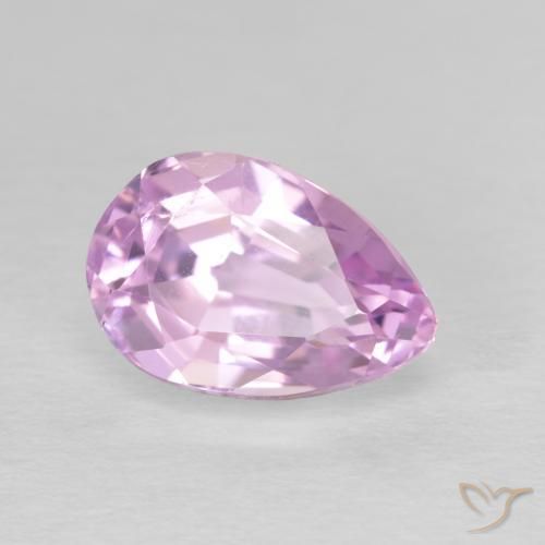 Kunzite Ton rose cerise naturelle En forme de poire, 3.88 ct, VVS-VS