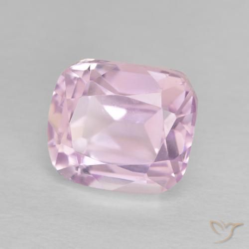 Kunzite Ton rose cerise naturelle Coussin, 4.67 ct, VVS
