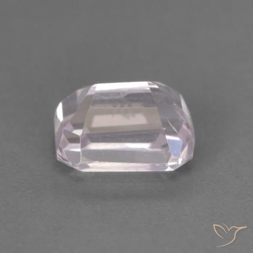 Kunzite Pourpre rosâtre très clair naturelle Octogone / coupe Émeraude, 1.06 ct, VS