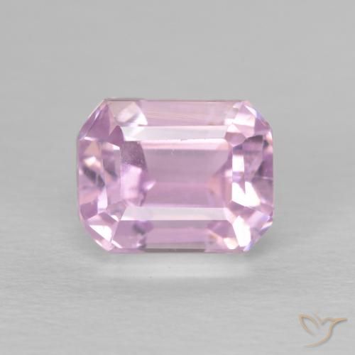 1.63ct Naturel Pourpre violet rosâtre Kunzite, Taille émeraude, VS