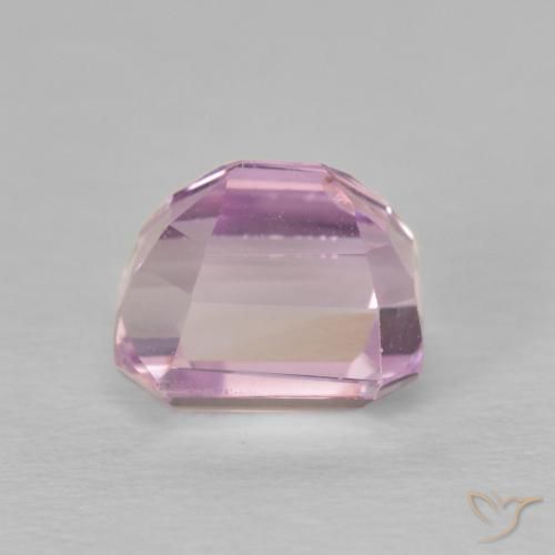 Kunzite Pourpre violet rosâtre naturelle Octogone / coupe Émeraude, 1.63 ct, VS