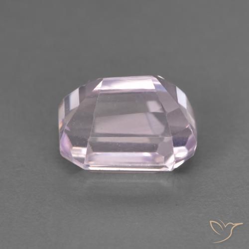 Kunzite Rose pourpre léger naturelle Octogone / coupe Émeraude, 2.19 ct, VS