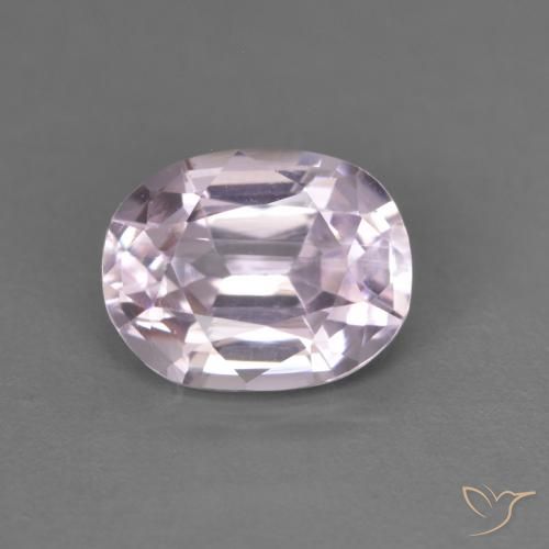 2.76ct Naturel Rose pourpre royal très clair Kunzite, ovale, VVS