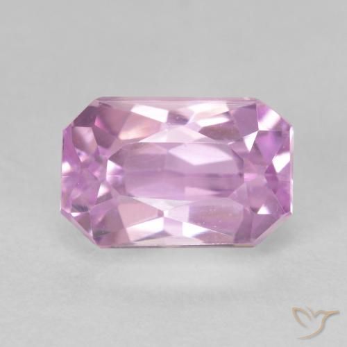 2.98ct Naturel Violet clair Kunzite, Taille émeraude, VVS
