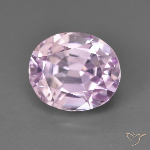 Kunzite Violet clair naturelle ovale, 5.90 ct, VVS