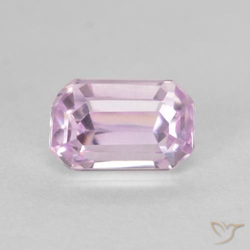 1.41ct Naturel Rose moyen Kunzite, Taille émeraude, VVS