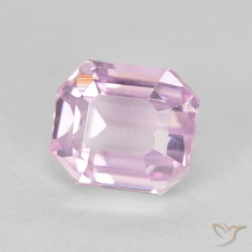 Kunzite Rose moyen naturelle Octogone / coupe Émeraude, 2.15 ct, VVS