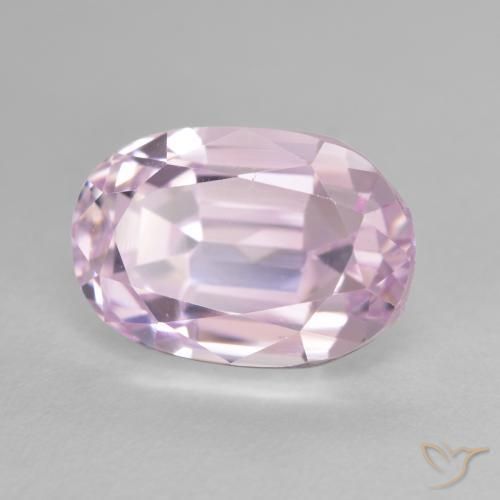 Kunzite Rose moyen naturelle ovale, 7.47 ct, VVS