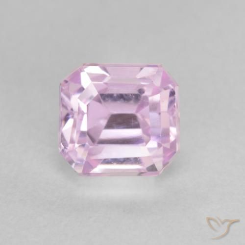 1.55ct Naturel Ton rose cerise Kunzite, Taille émeraude, VVS