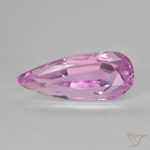 7.27ct Naturel Rose très clair Kunzite, En forme de poire, VVS