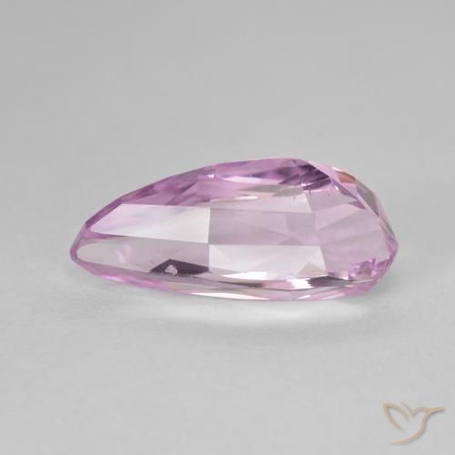 Kunzite Rose très clair naturelle En forme de poire, 7.27 ct, VVS