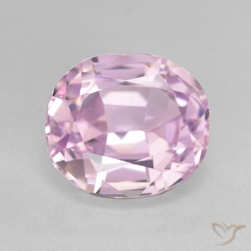 6.63ct Naturel Rose moyen Kunzite, ovale, VVS