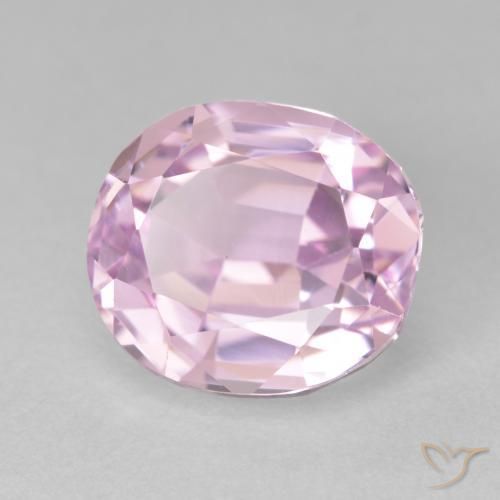 Kunzite Rose moyen naturelle ovale, 6.63 ct, VVS